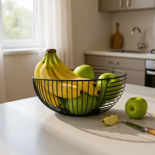 سلة فواكه معدنية - العرض الأمامي